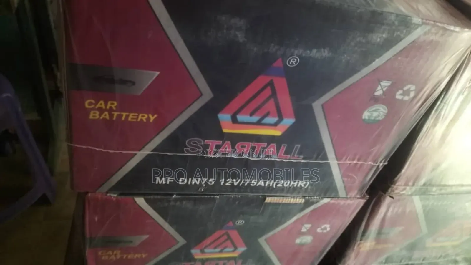 12v 75ah Startall Maintainance Free Battery