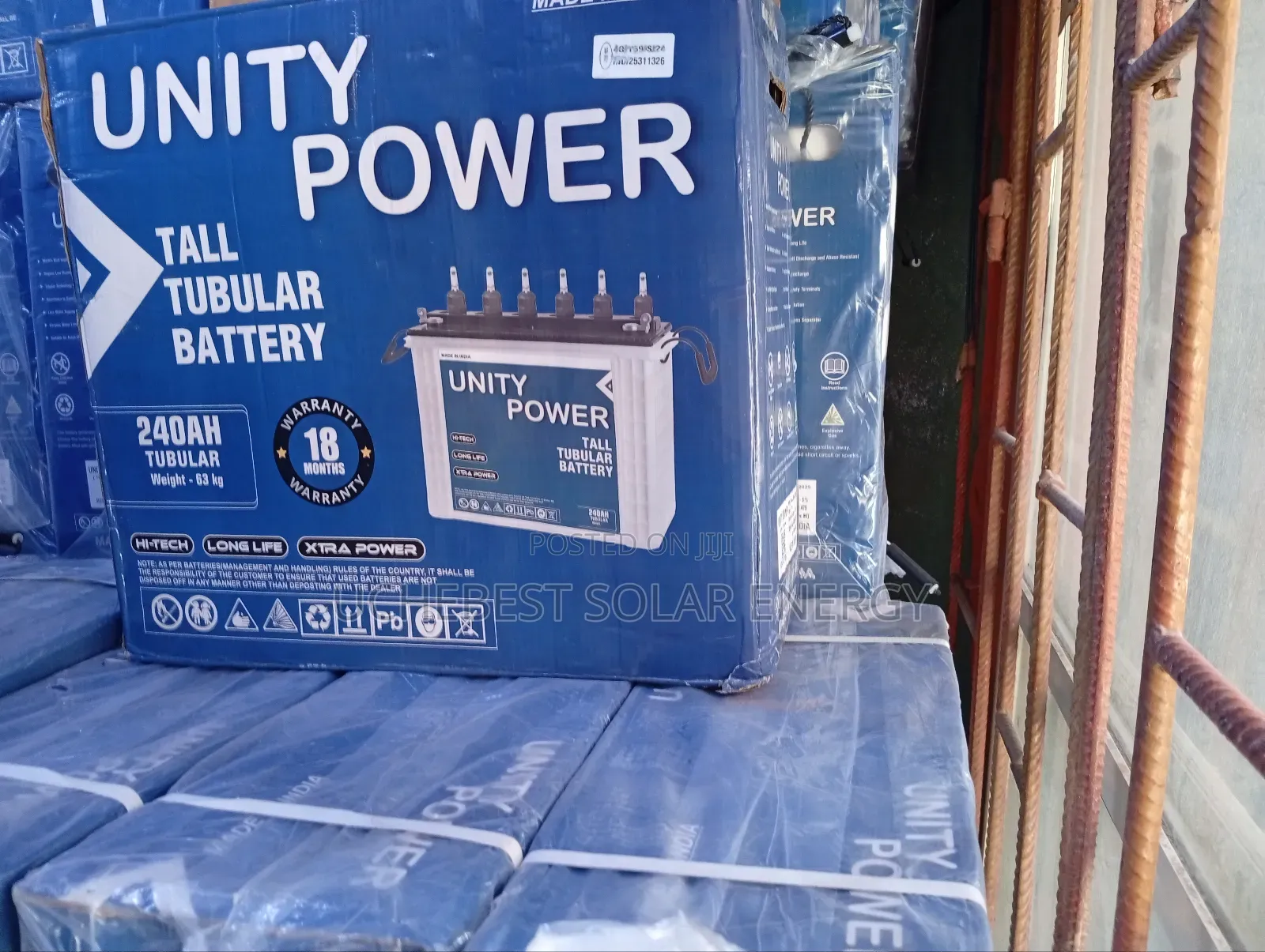 240ah/12v Unity Power Tubular Battery
