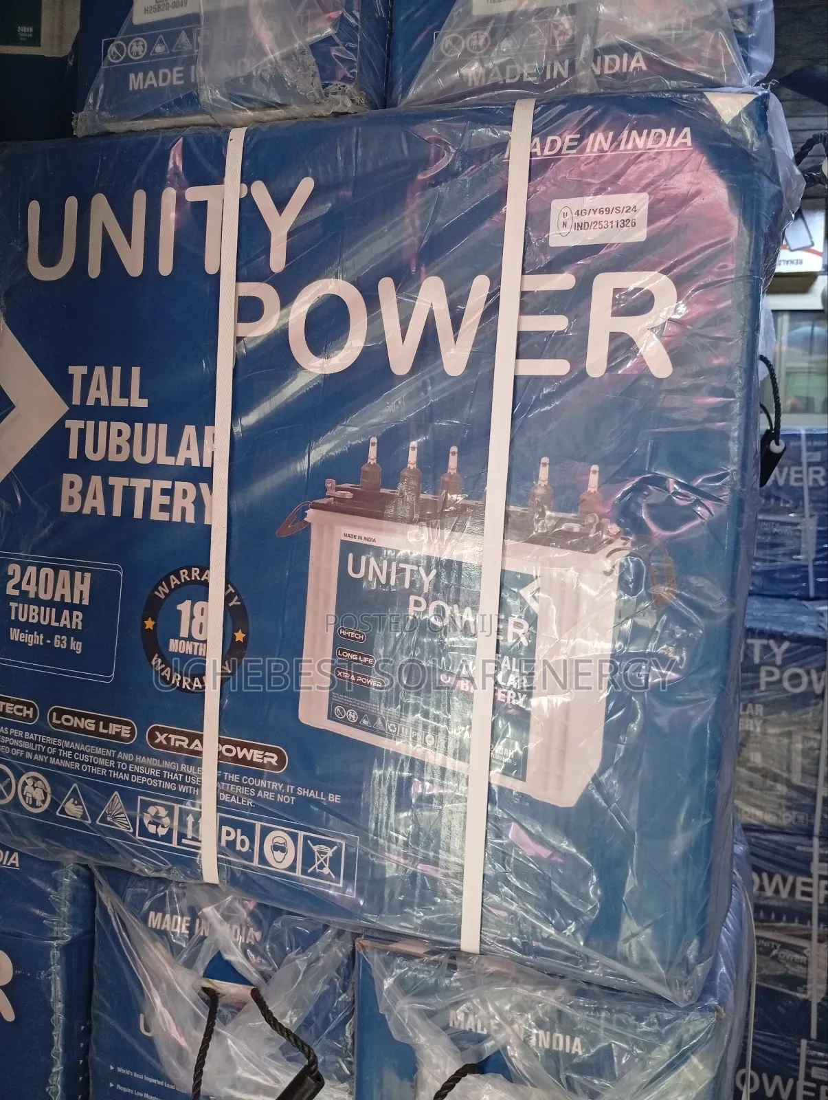 240ah/12v Unity Power Tubular Battery