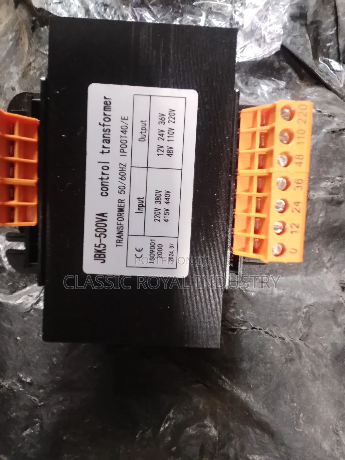 Transformer, Type:Step-Down, Kva Rating:500va Single Phase