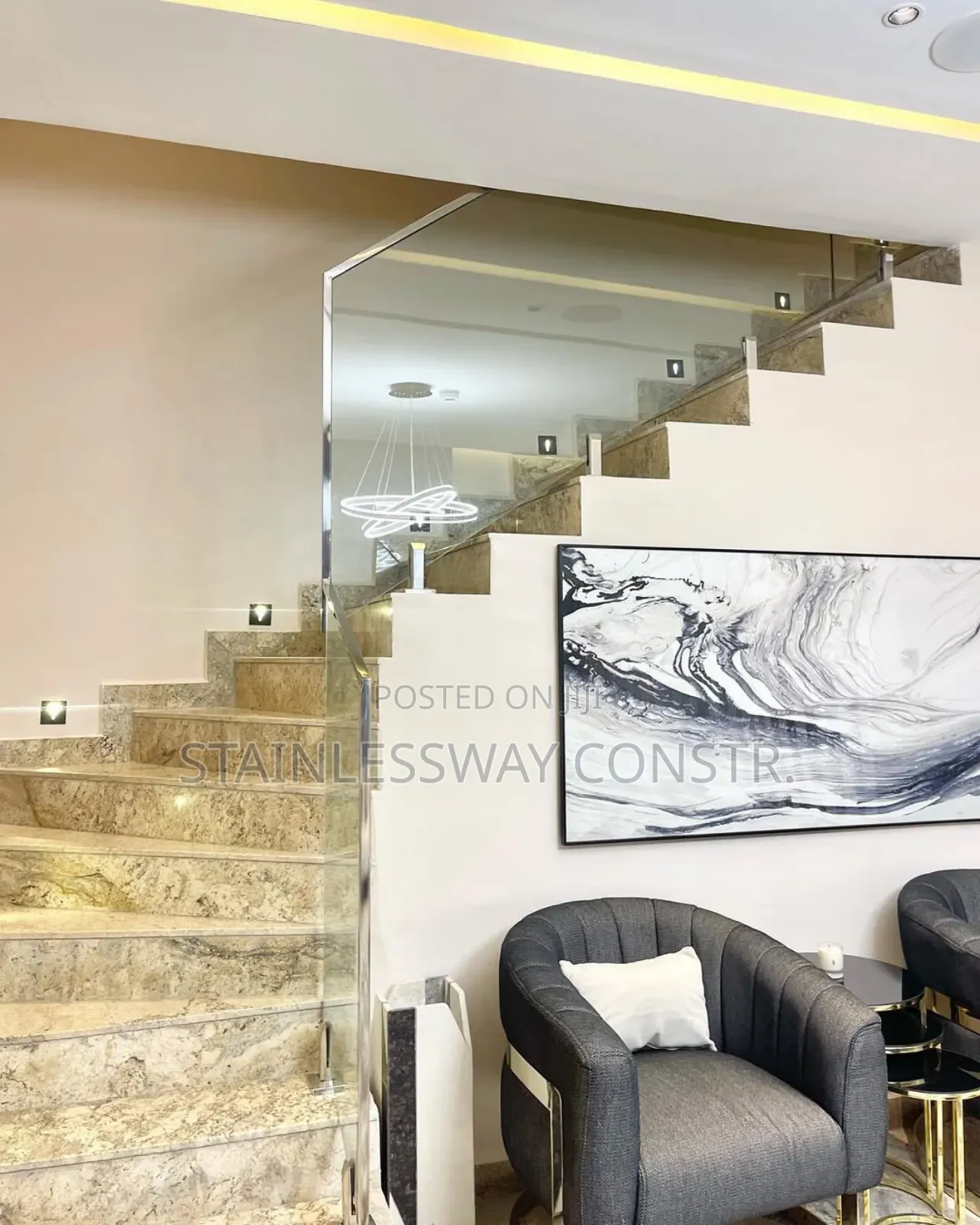Secured Spigot Base Tampered Plain Glass Railing