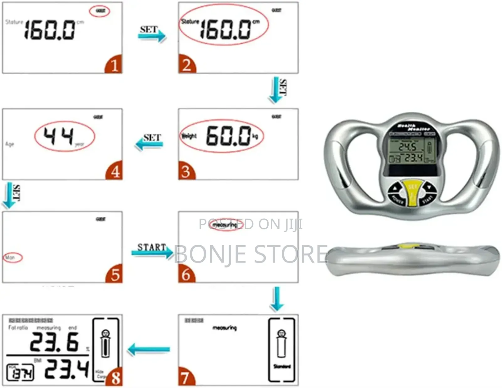 Advanced Health Monitor Tester Fat Monitor Diagnostic System