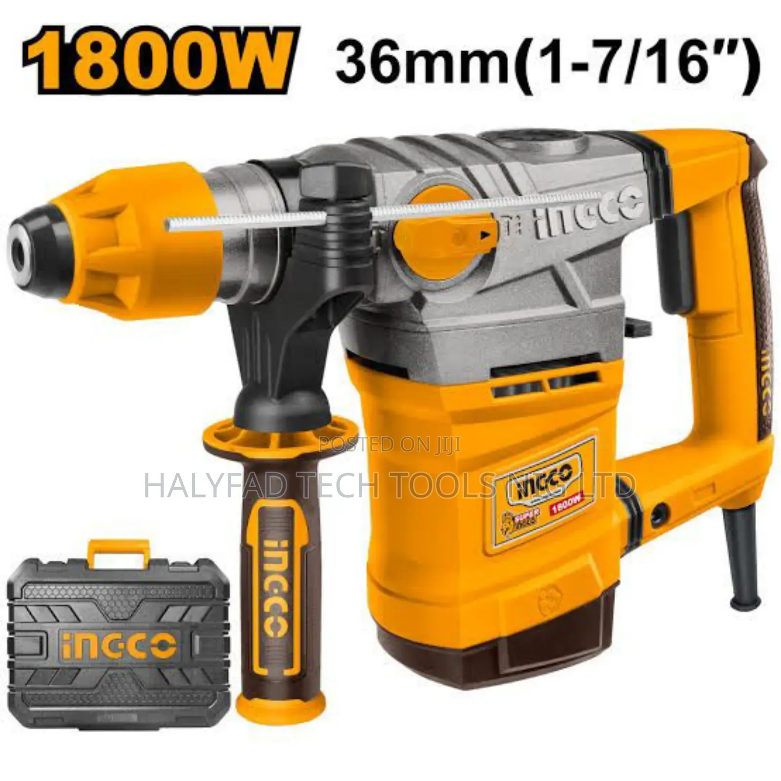 Ingco Rotary Hammer 1800w 36mm (1-7/16")