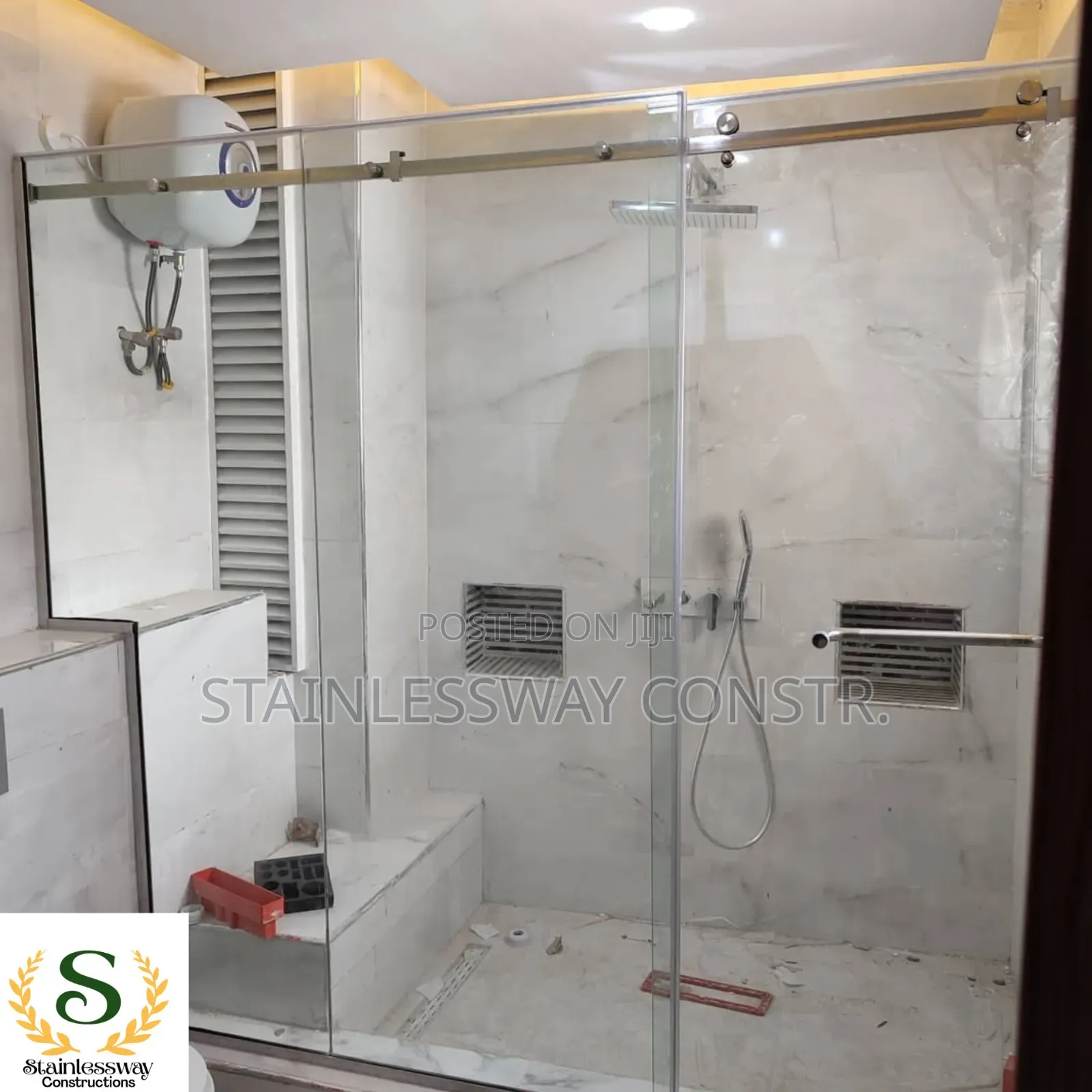 Shower Glass Slate Cubicle 