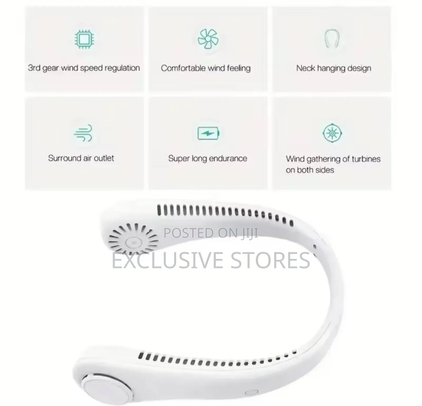 Rechargeable Neck Fan