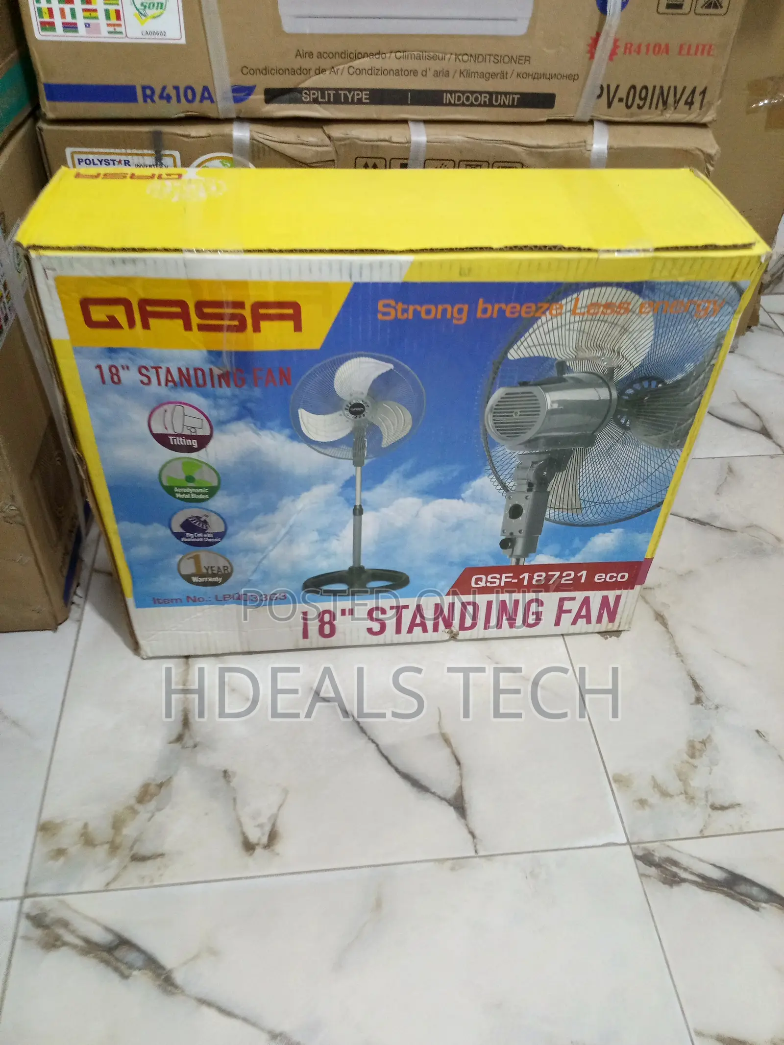 Qasa QSF-18721 Eco - Energy - Efficient 18" Fan