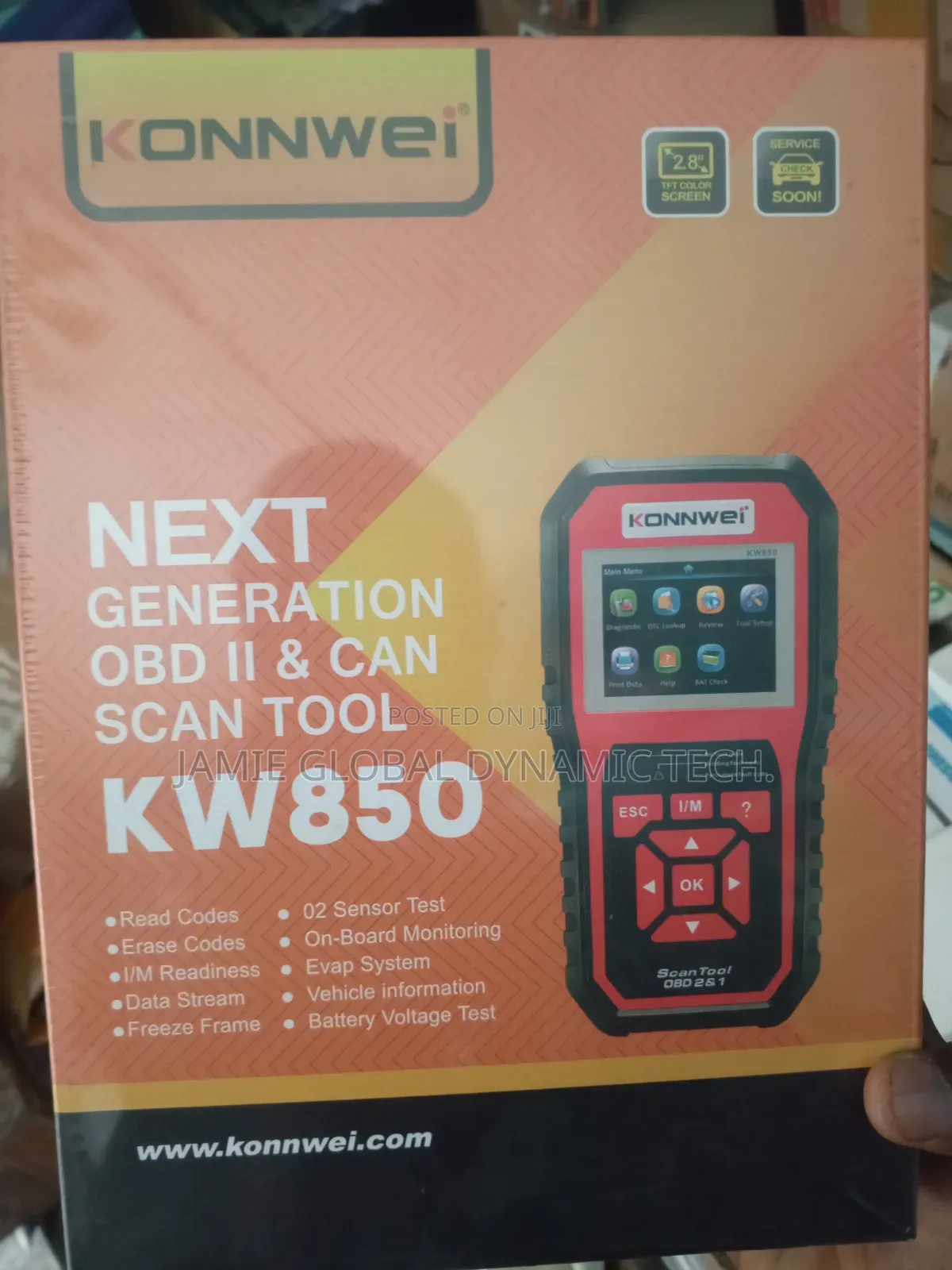 Car Scanner Kw850 Obdii Can Scan Tool