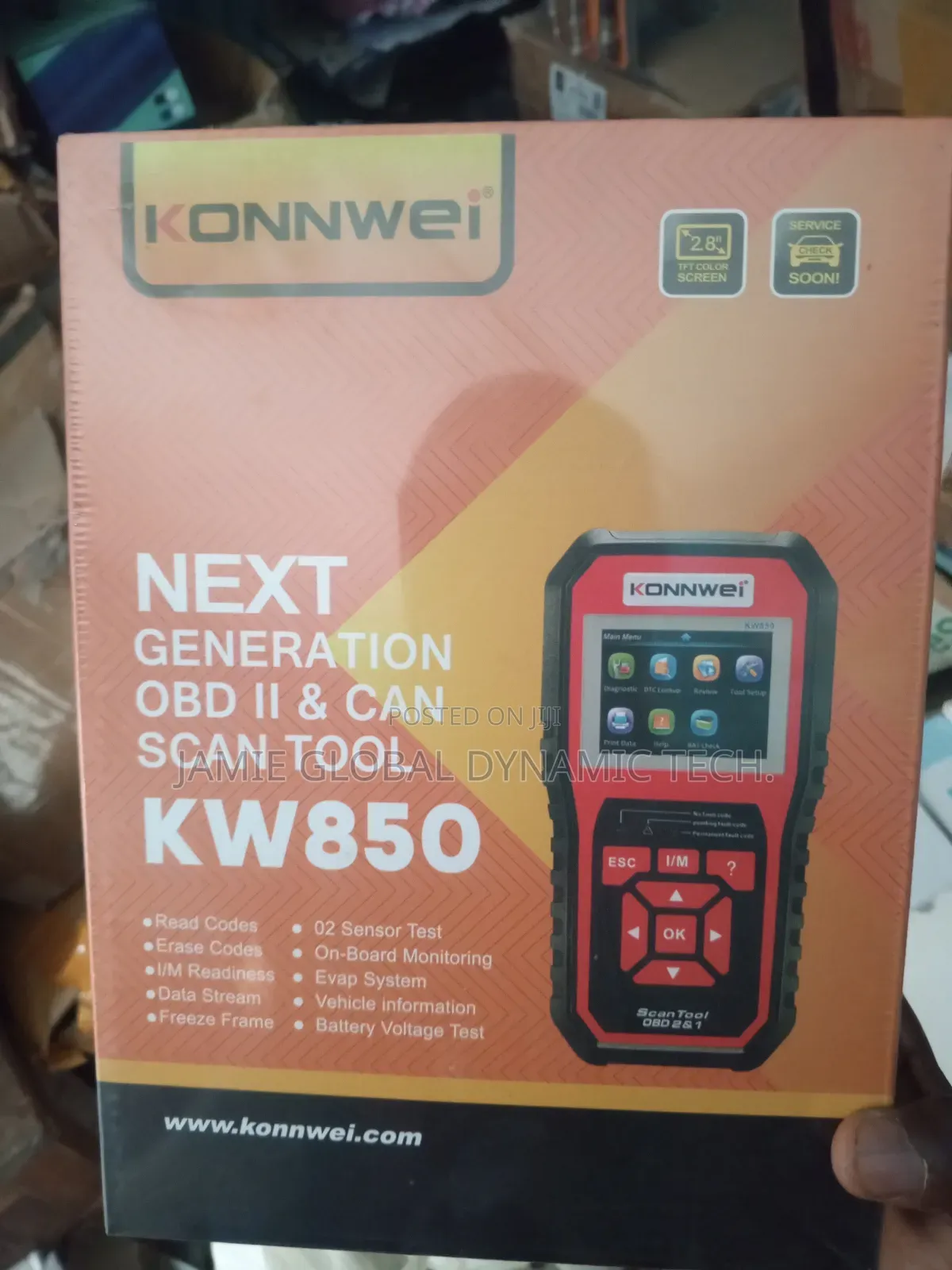 Car Scanner Kw850 Obdii Can Scan Tool