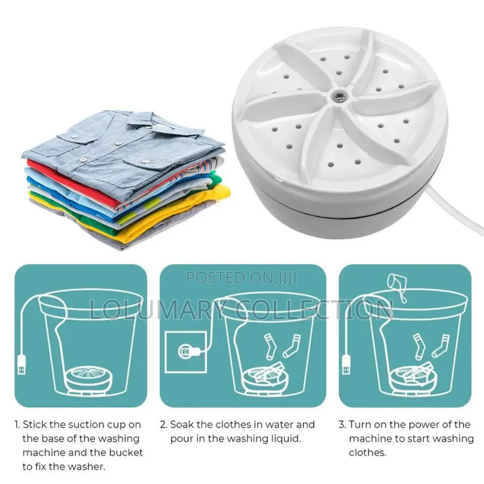 Mini Washing Machine/ Turbine Wash