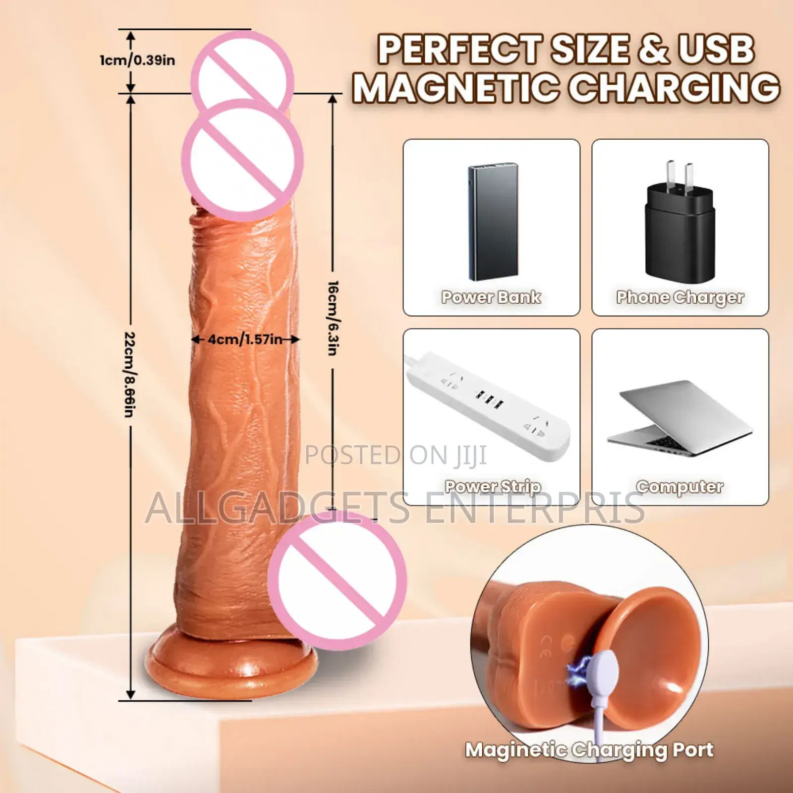 Telescope Female Vibrator Dildo With Remote Control