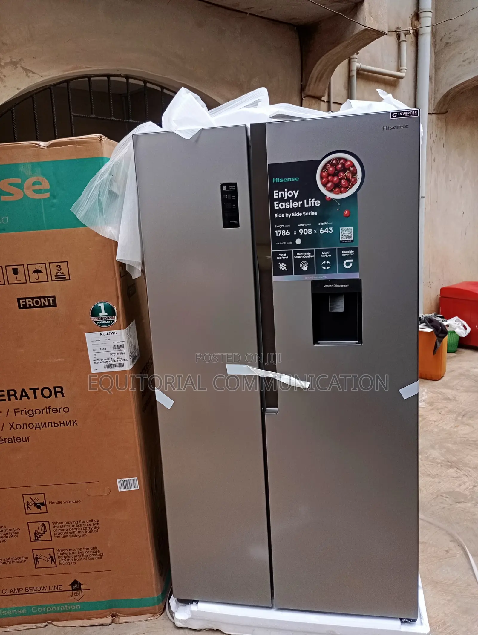 Ultra Cooling Hisense 519l Side-by-Side Refrigerator Rc-67ws