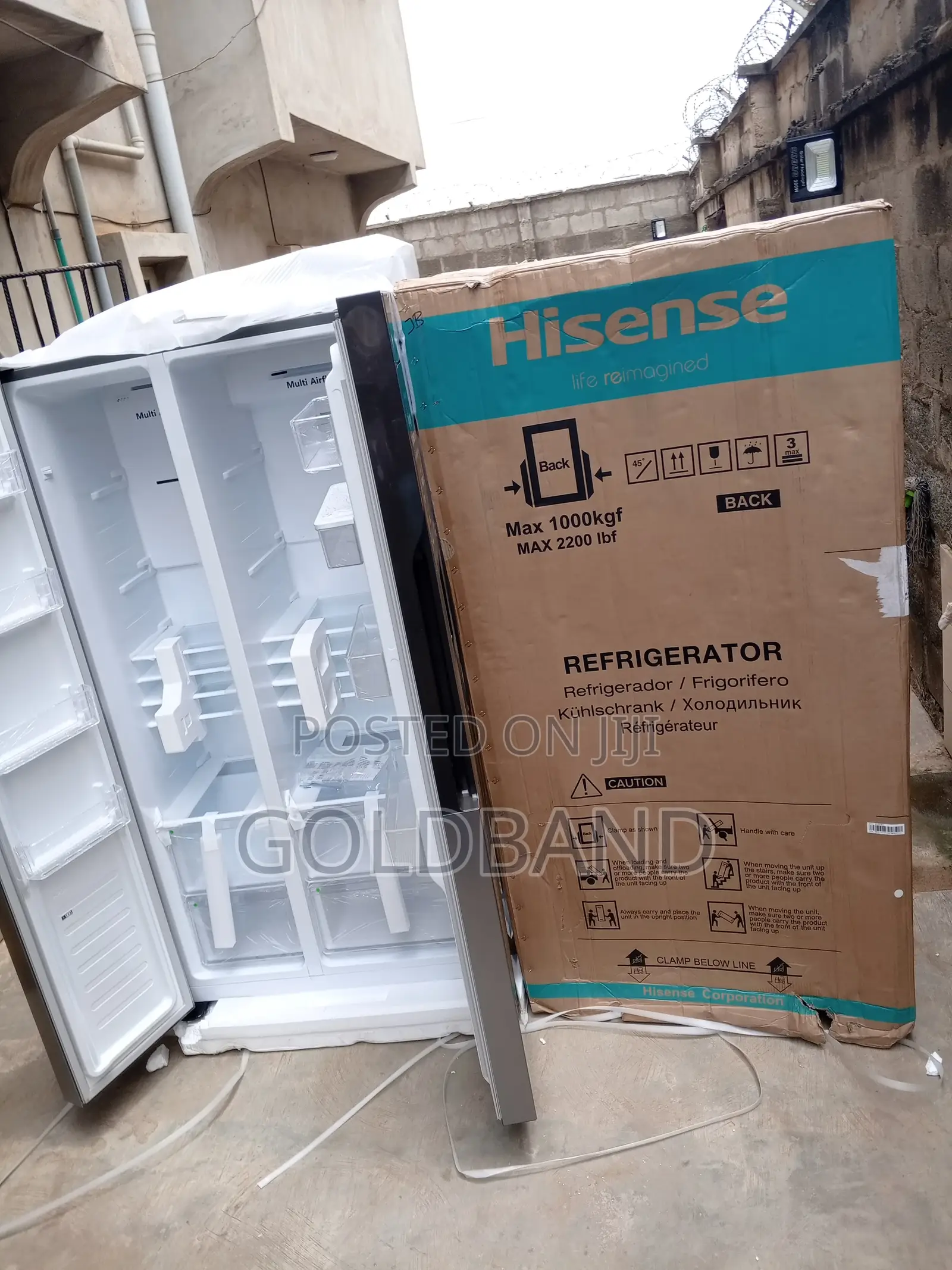 Hisense Rc-67ws 519l Side by Side Anti-Rust Refrigerator