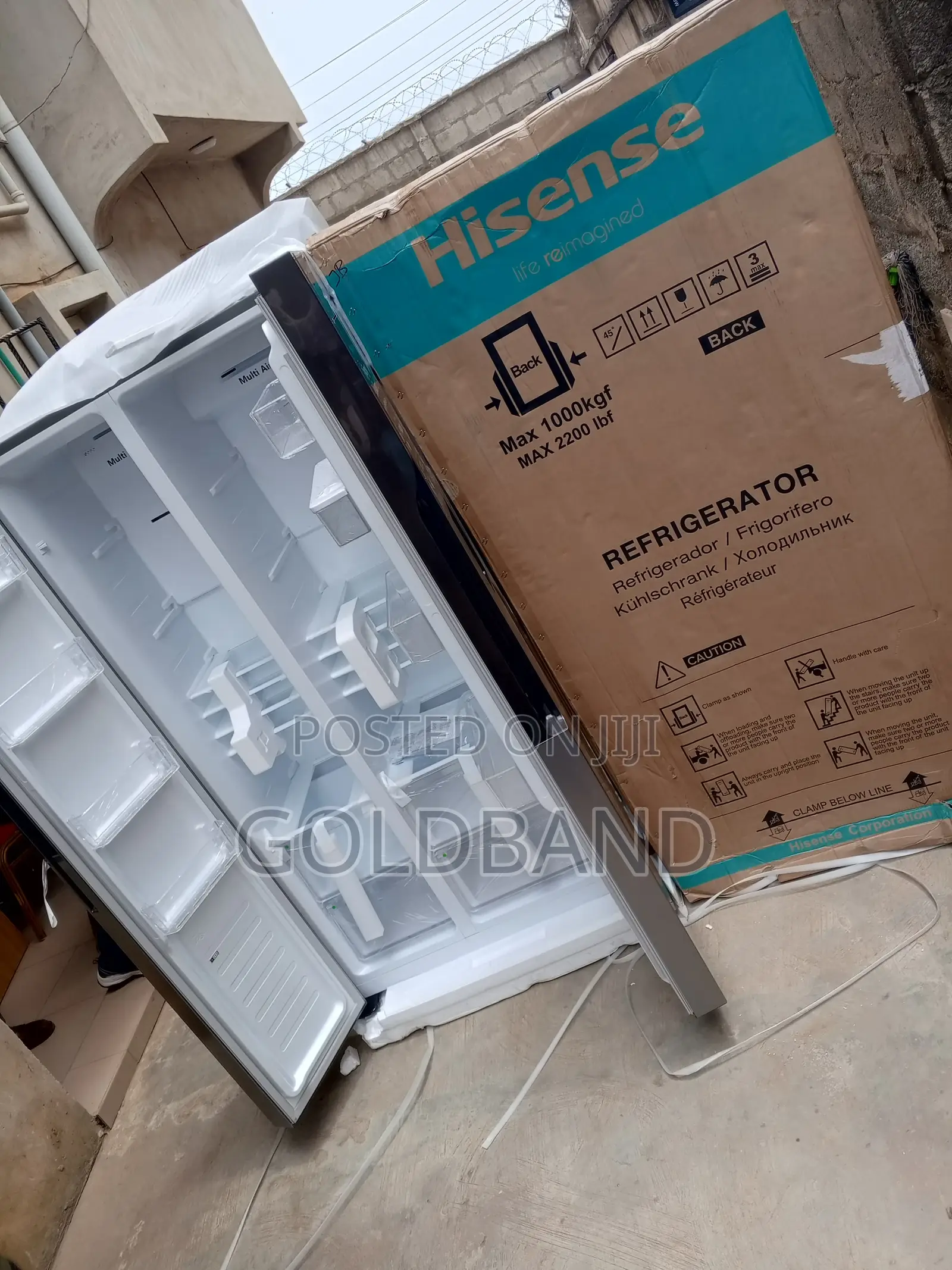 Hisense Rc-67ws 519l Side by Side Low-Noise Refrigerator