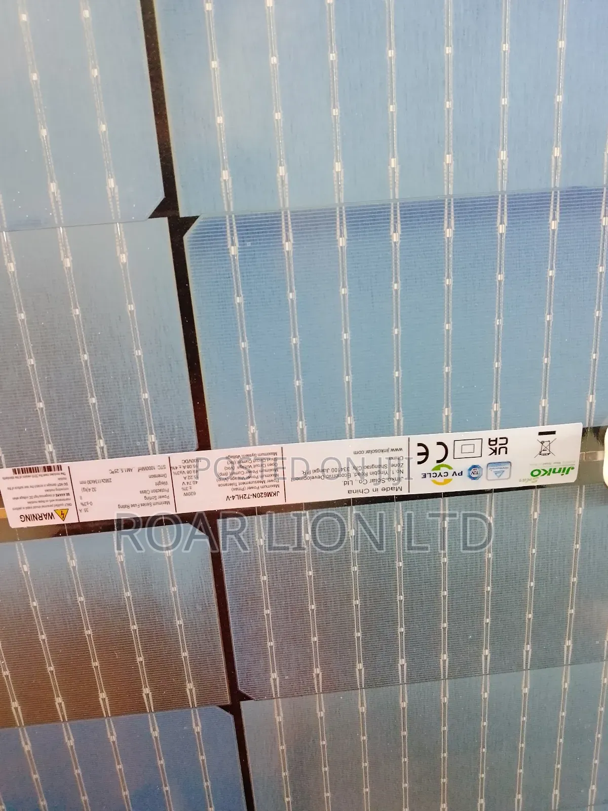Jinko 620w Bi Facial Panel 156cells 9busbars