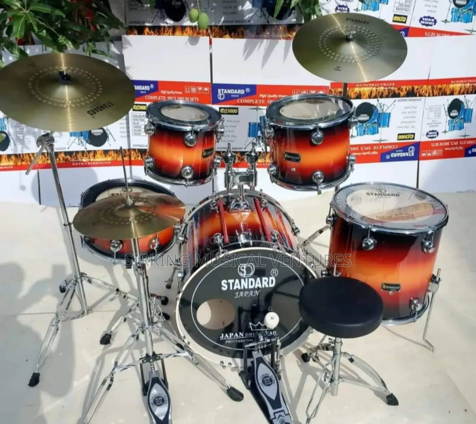 5pcs Drum Standard Japan Professional Drum Set