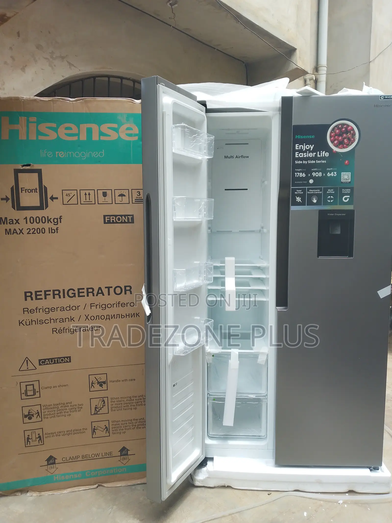Hisense Rc-67ws Sleek Functional Side Refrigerator