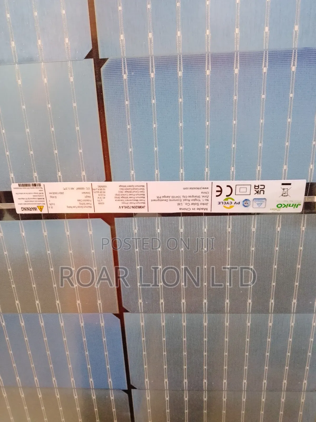 Jinko 620w Bi Facial Panel 156cells 9busbars