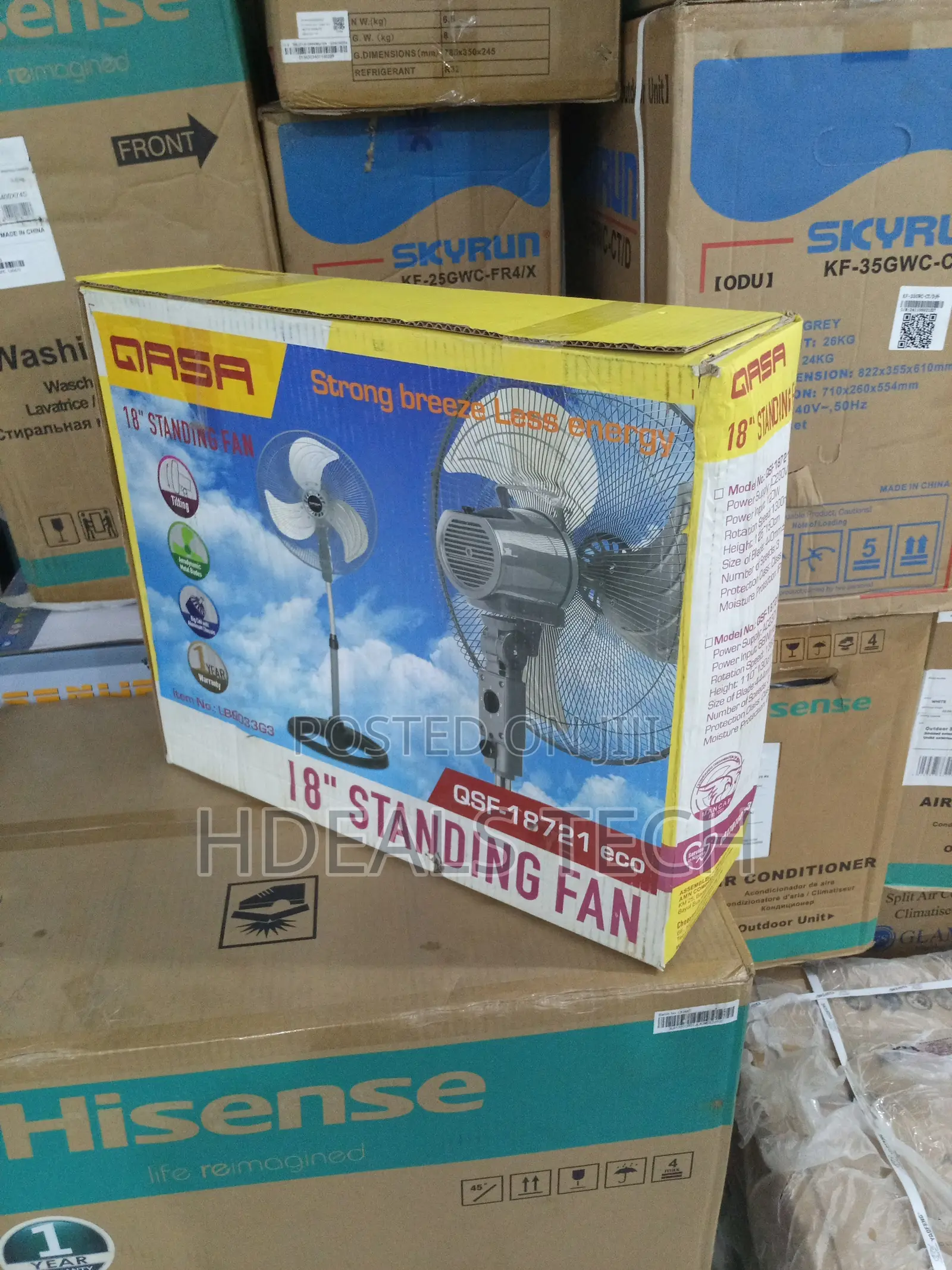 QSF-18721 Eco - The Qasa Standing Fan You Need