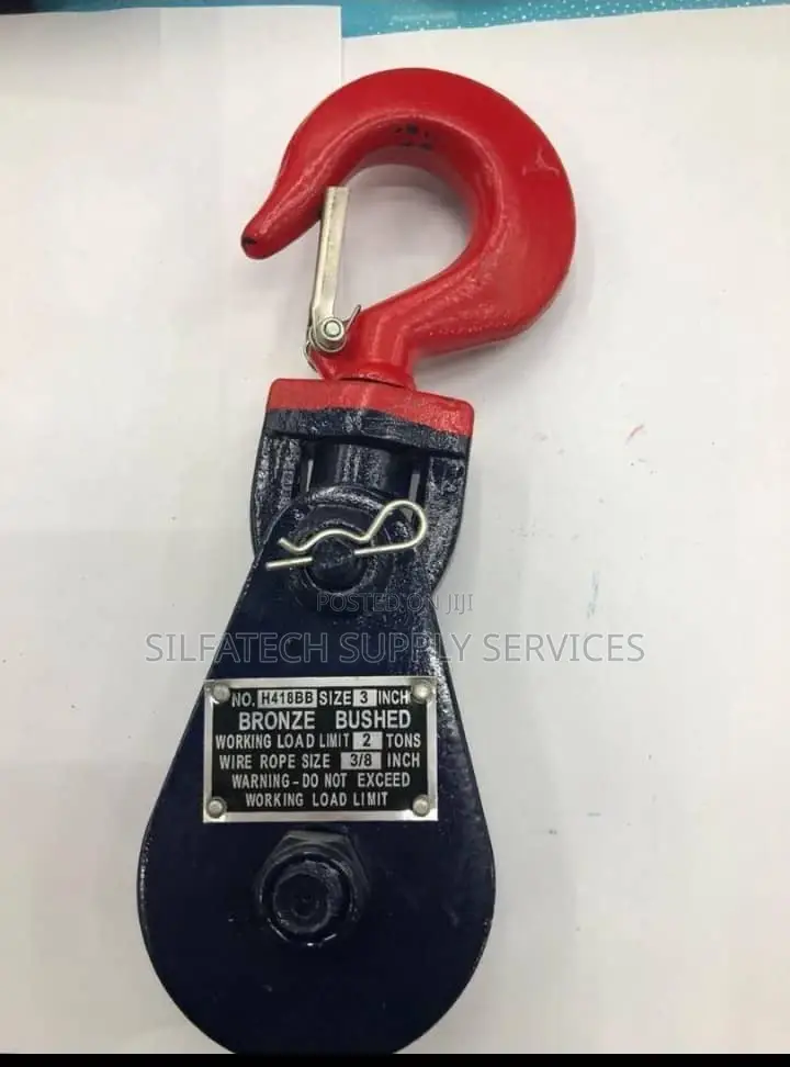 Original 2tons Hook Head and Round Head Pulley