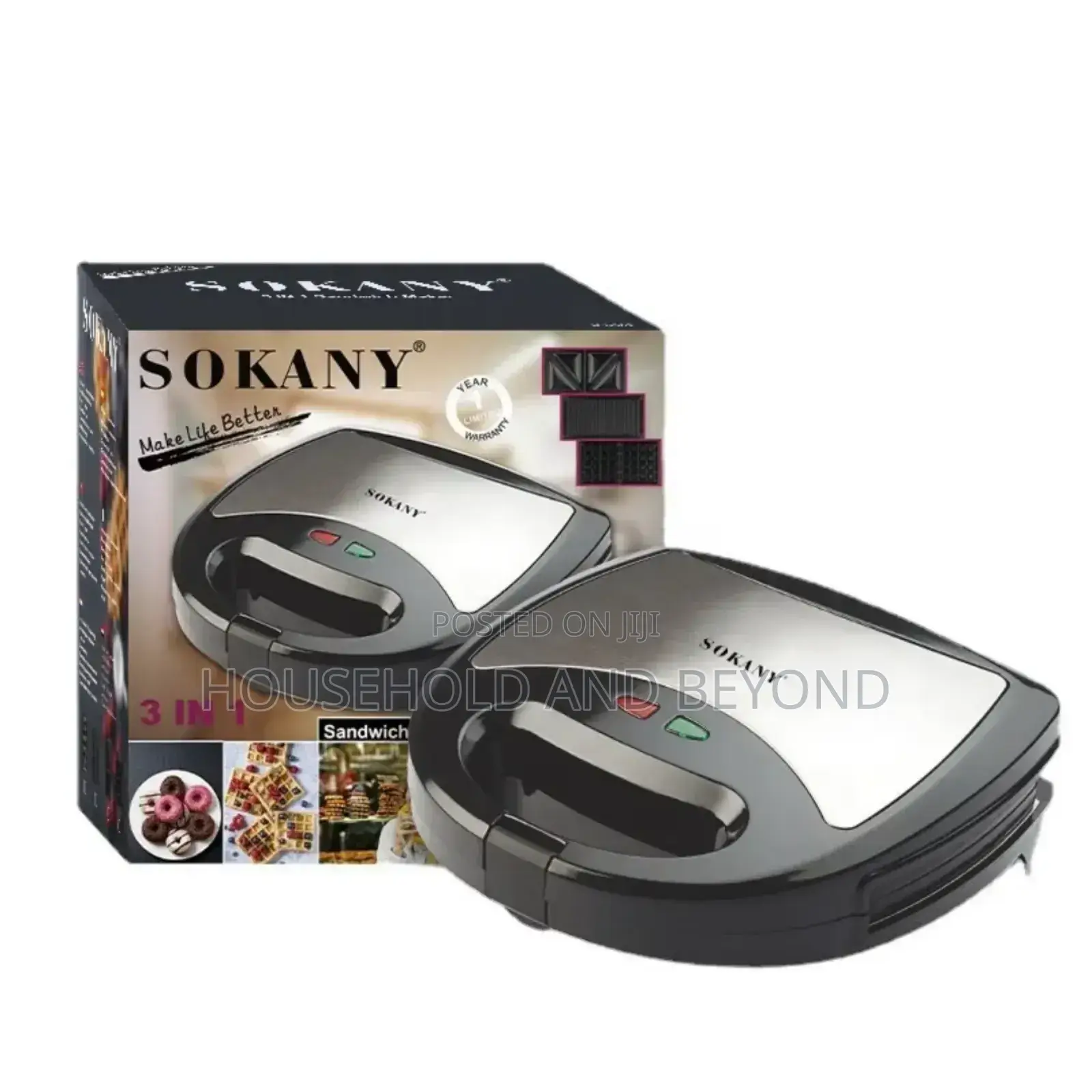 3 in 1 Sokany Sandwich Maker/Toaster