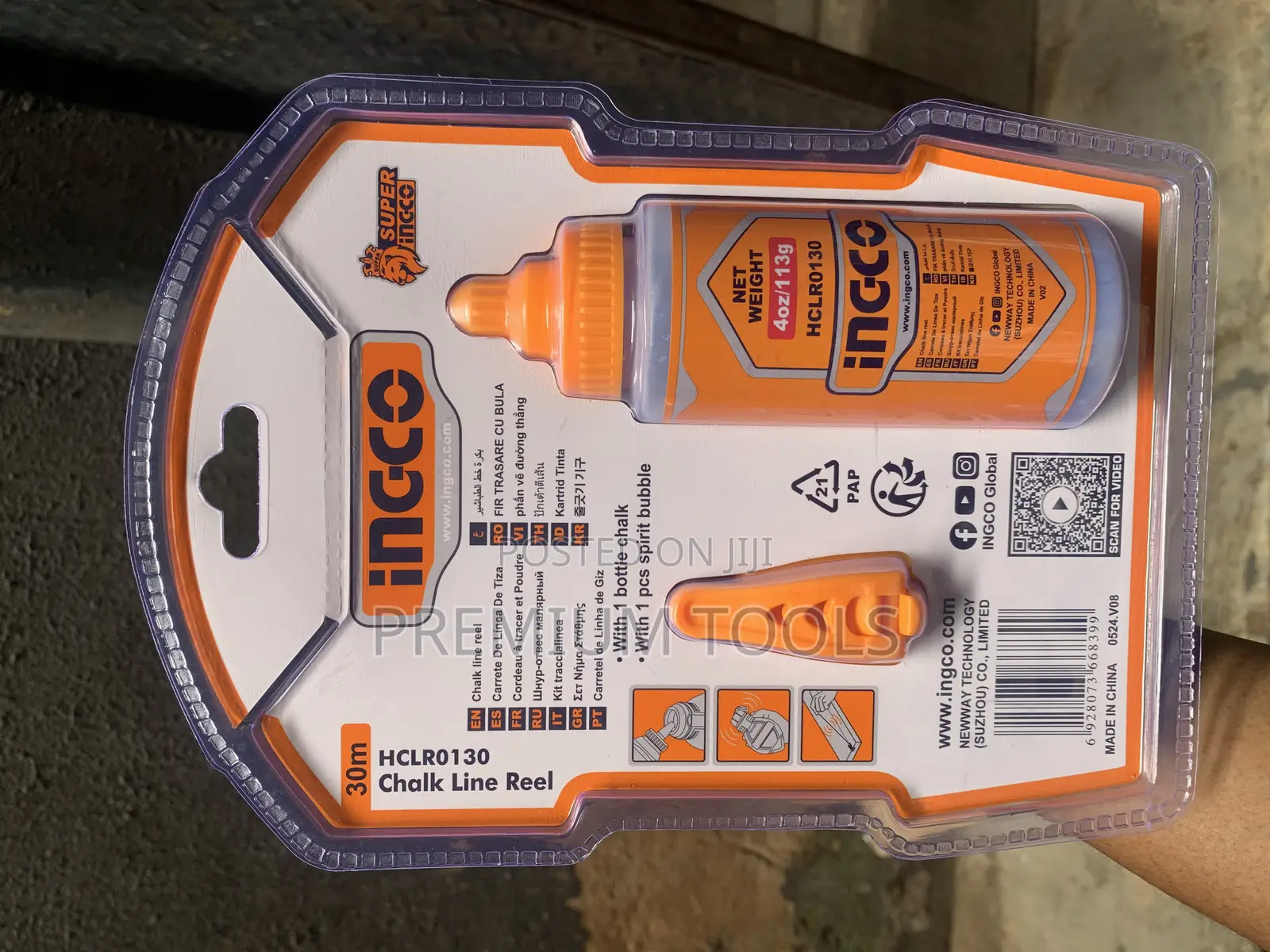 Ingco Chalk Line Reel Blue