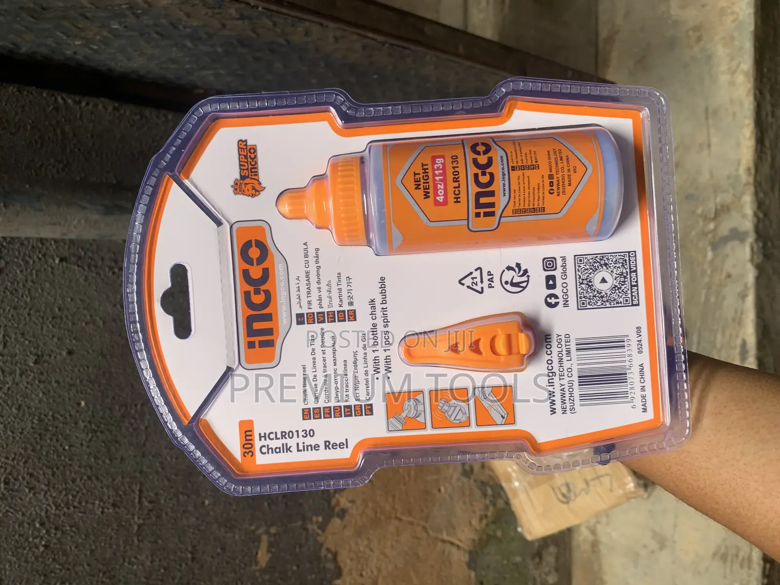 Ingco Chalk Line Reel Blue