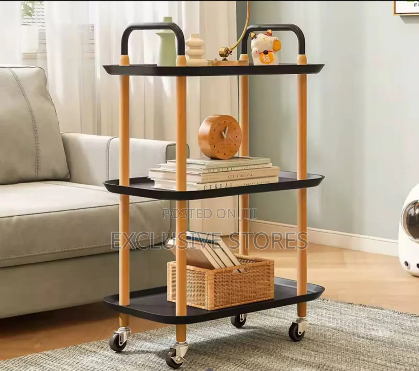 Nordic Minimalist Movable Storage Rack
