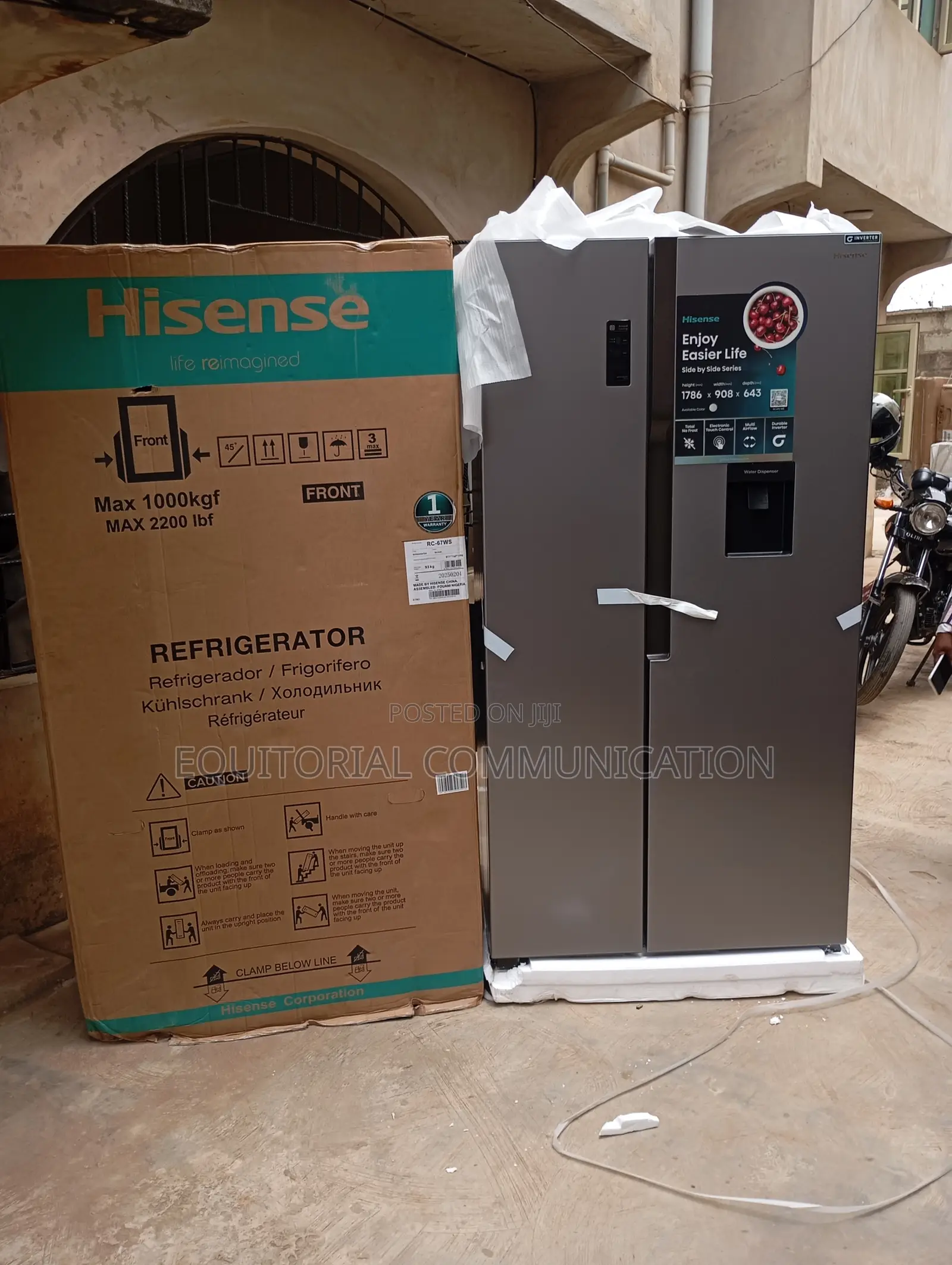 Keep It Cool With Hisense Side by Side Refrigerator Rc-67ws
