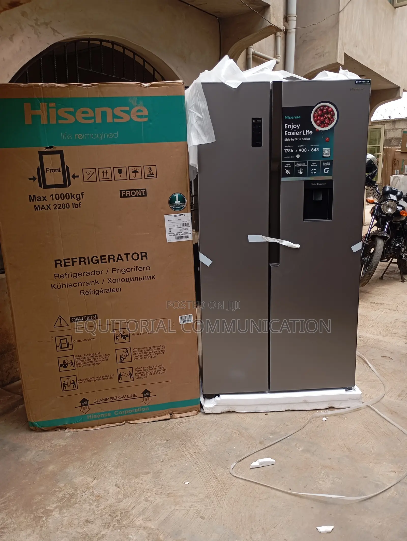 Keep It Cool With Hisense Side by Side Refrigerator Rc-67ws