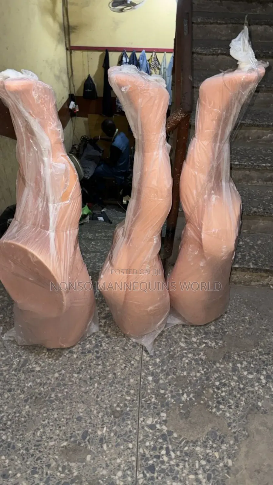 Plastic Half Waist Female Mannequin