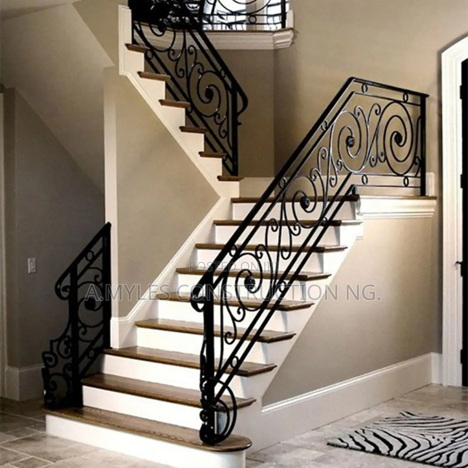 Stirs Wrought Iron Handrail