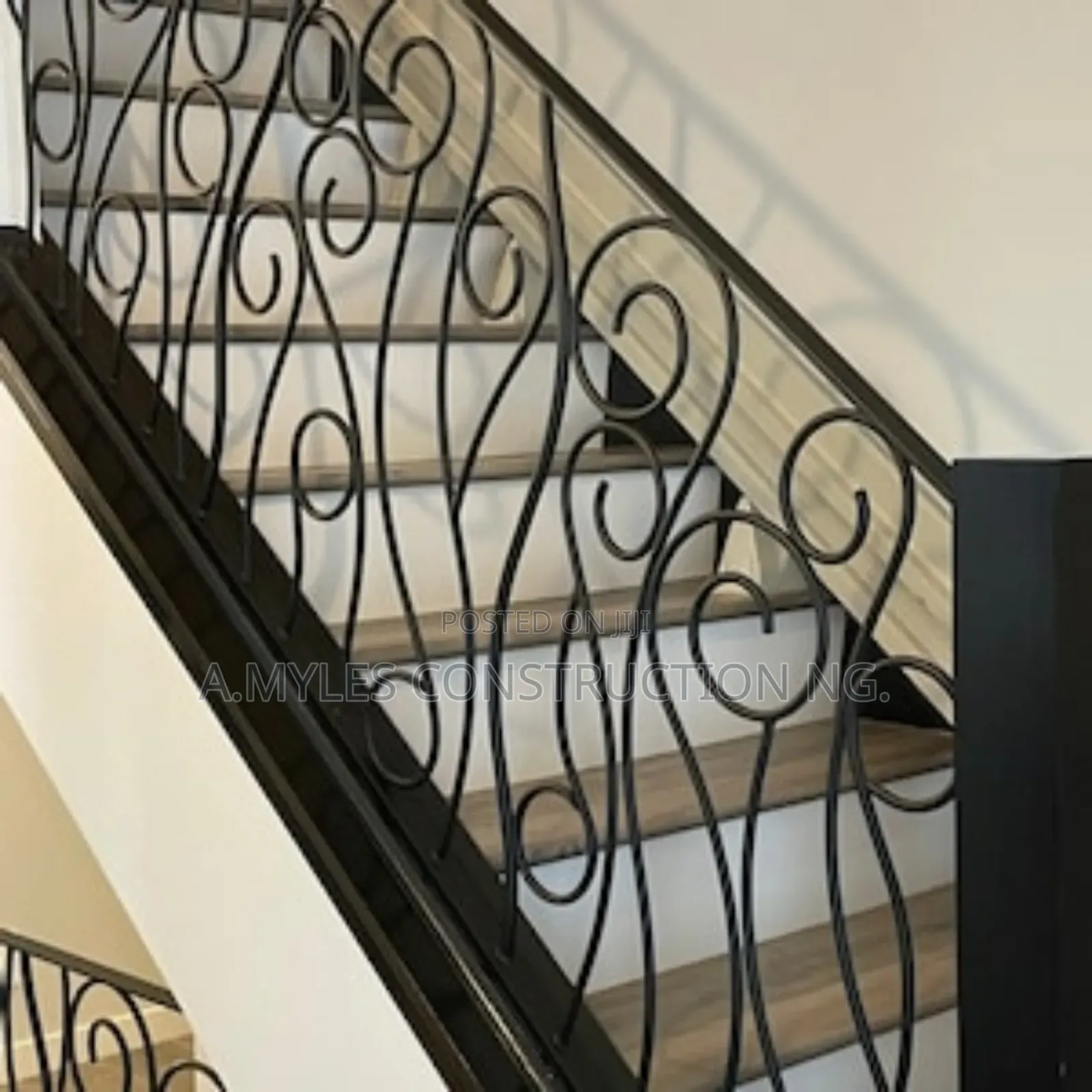 Line Wrouht Iron Handrail