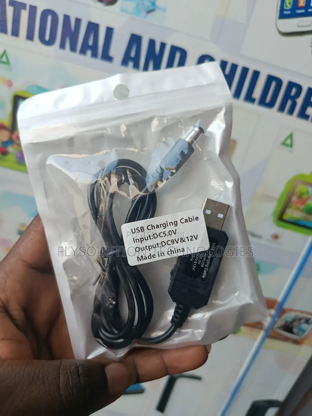 Dc Powerbank 5v to 9v/12v Converter Cable for Router