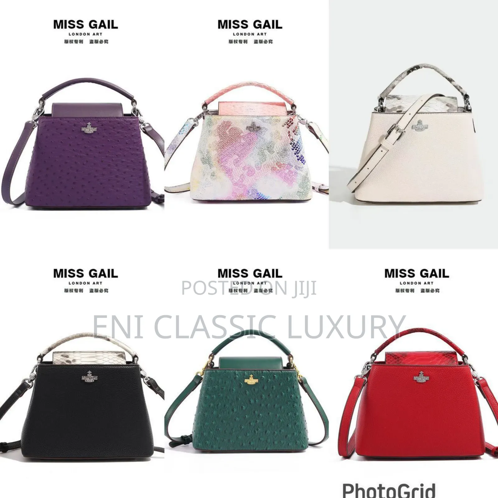 Top Quality Luxury Miss Gail Midi Bags Fully Packaged