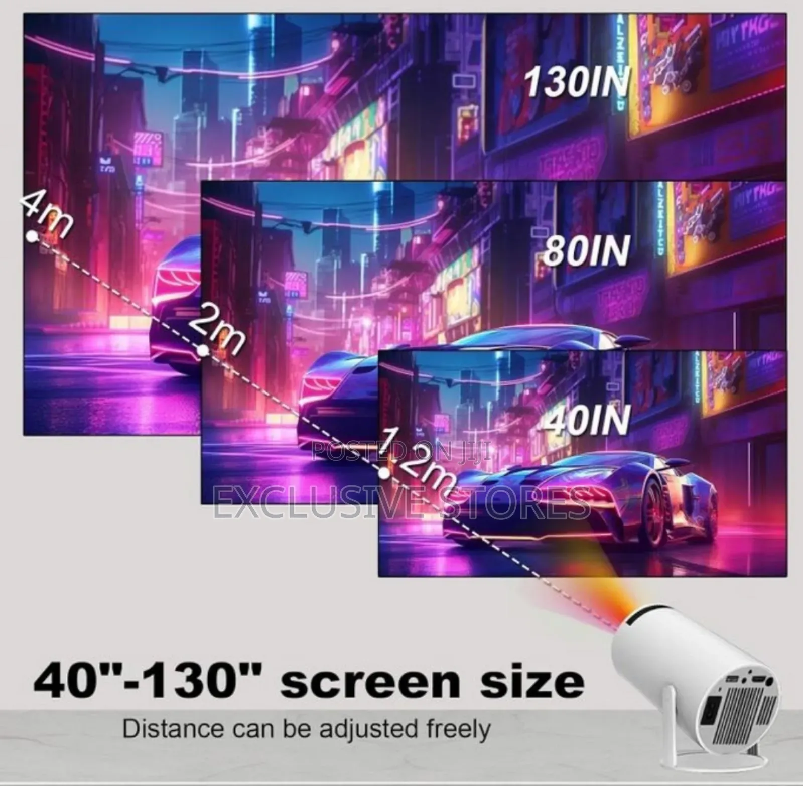 Smart Projector Freestyle Led 5g Wifi With Remote
