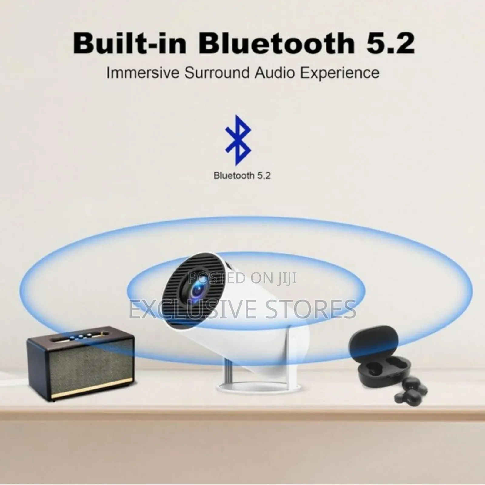 Smart Projector Freestyle Led 5g Wifi With Remote