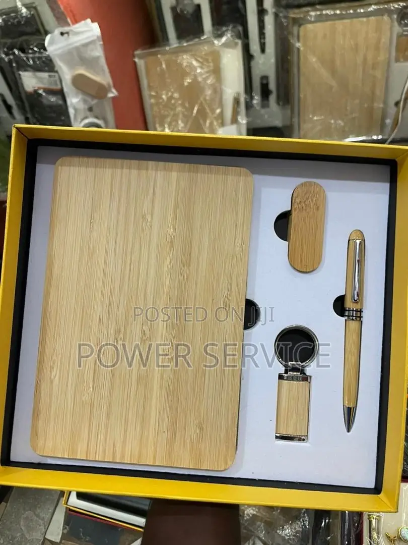 3-in-1 Bamboo Notepad Set.