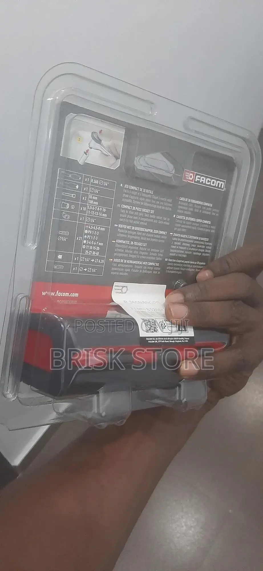 Facom R2nano.Pg Compact 1/4 Inch Clamping Set