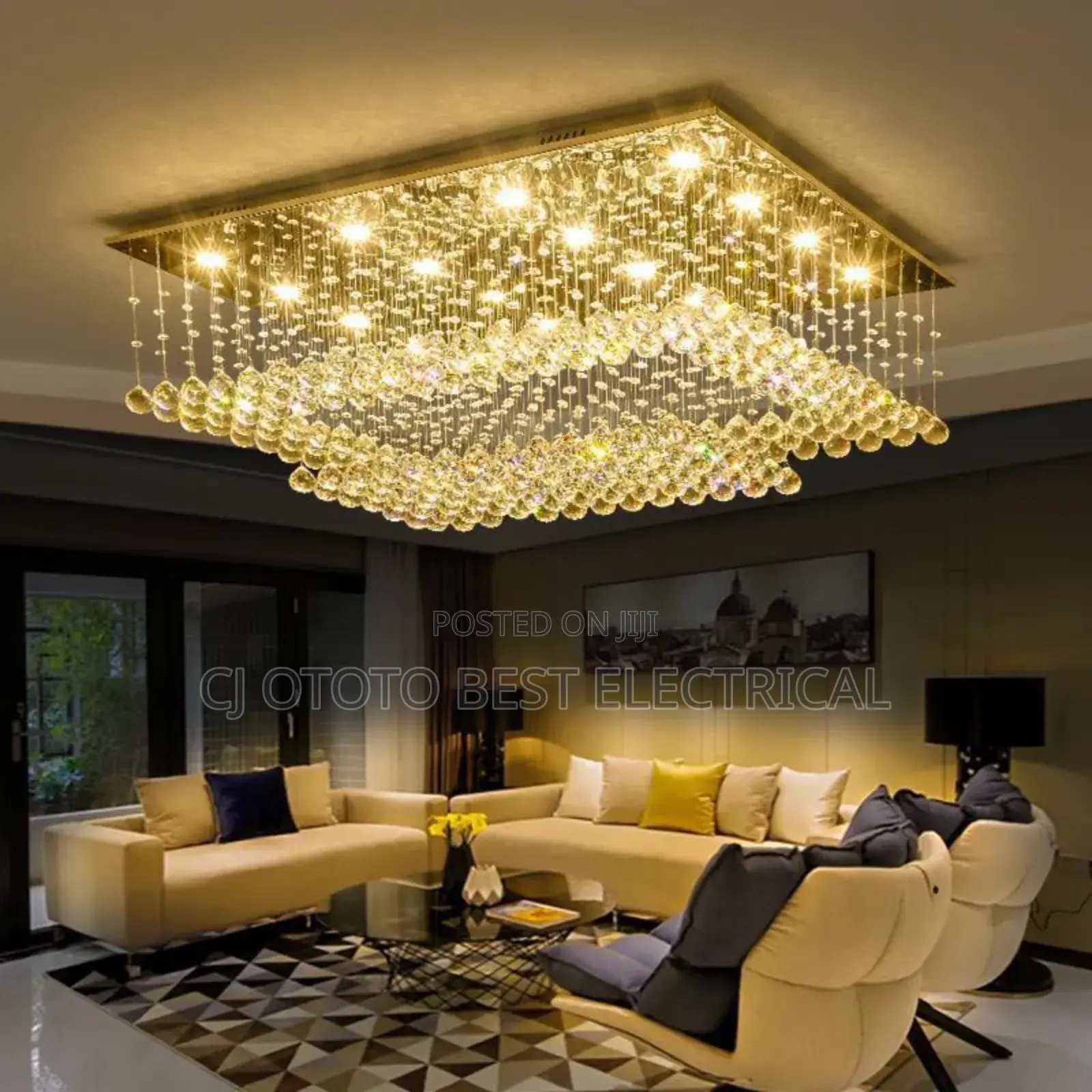 Crystal Rain Drop Luxury Chandelier Light for Your Sitting Room