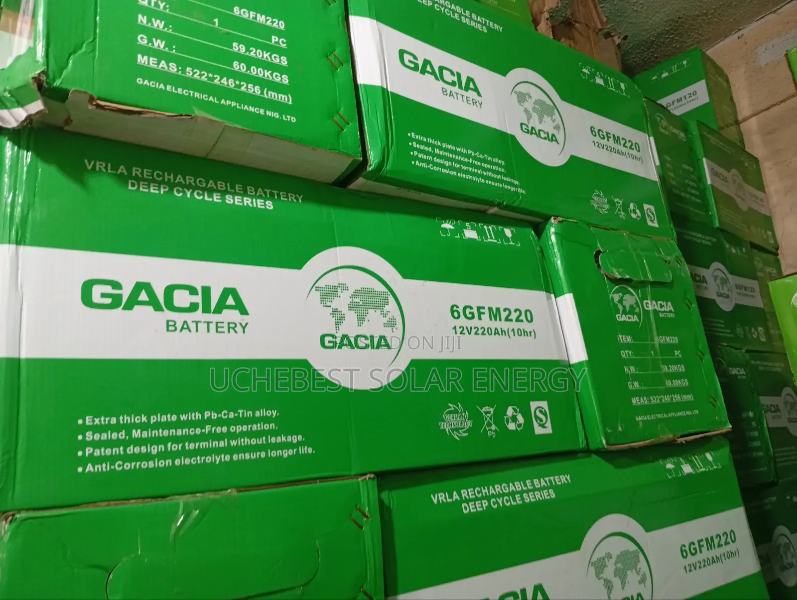 220ah/12v Gacia Dry Cell Battery