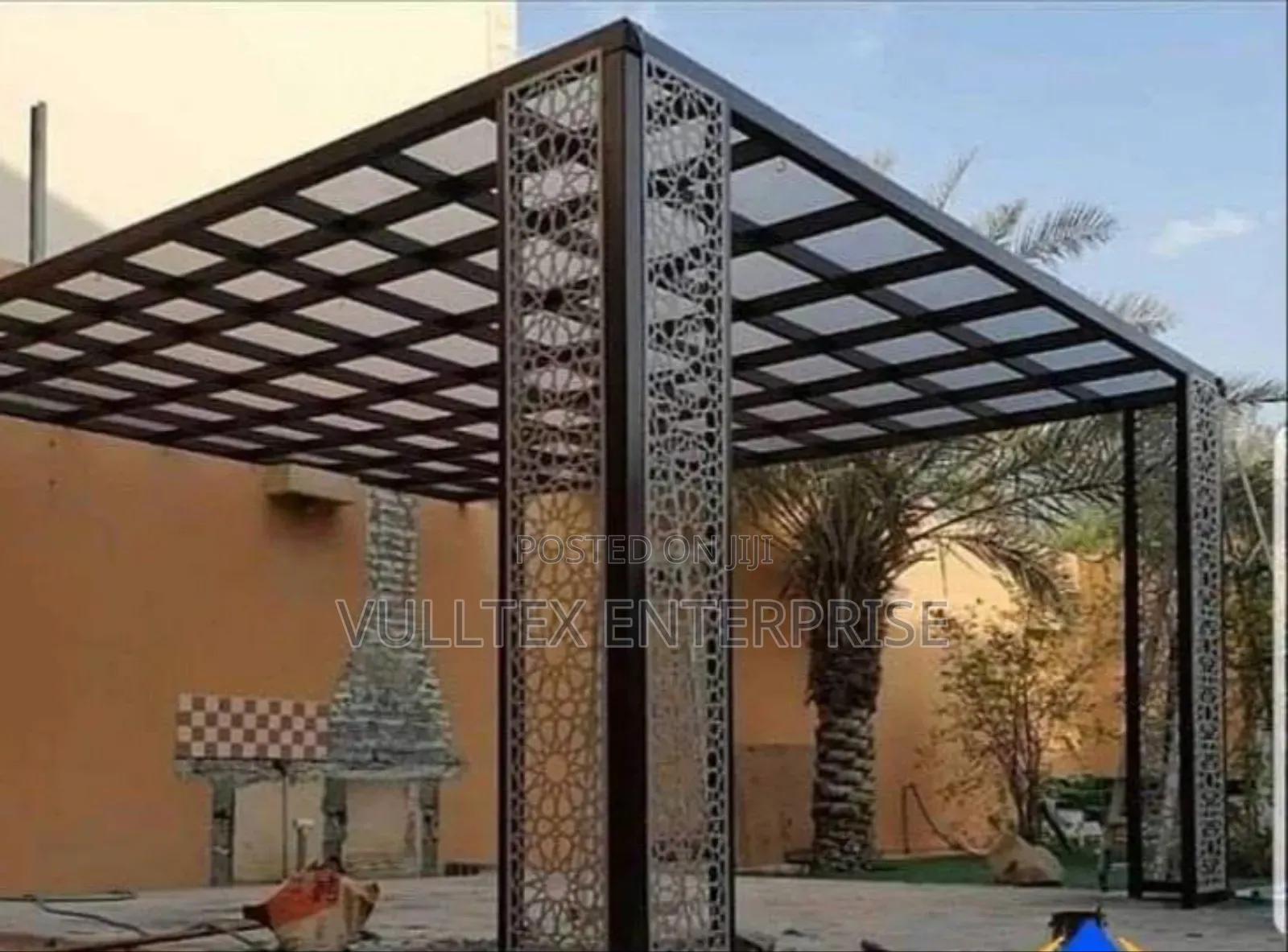 Laser Cut Legs Pergola