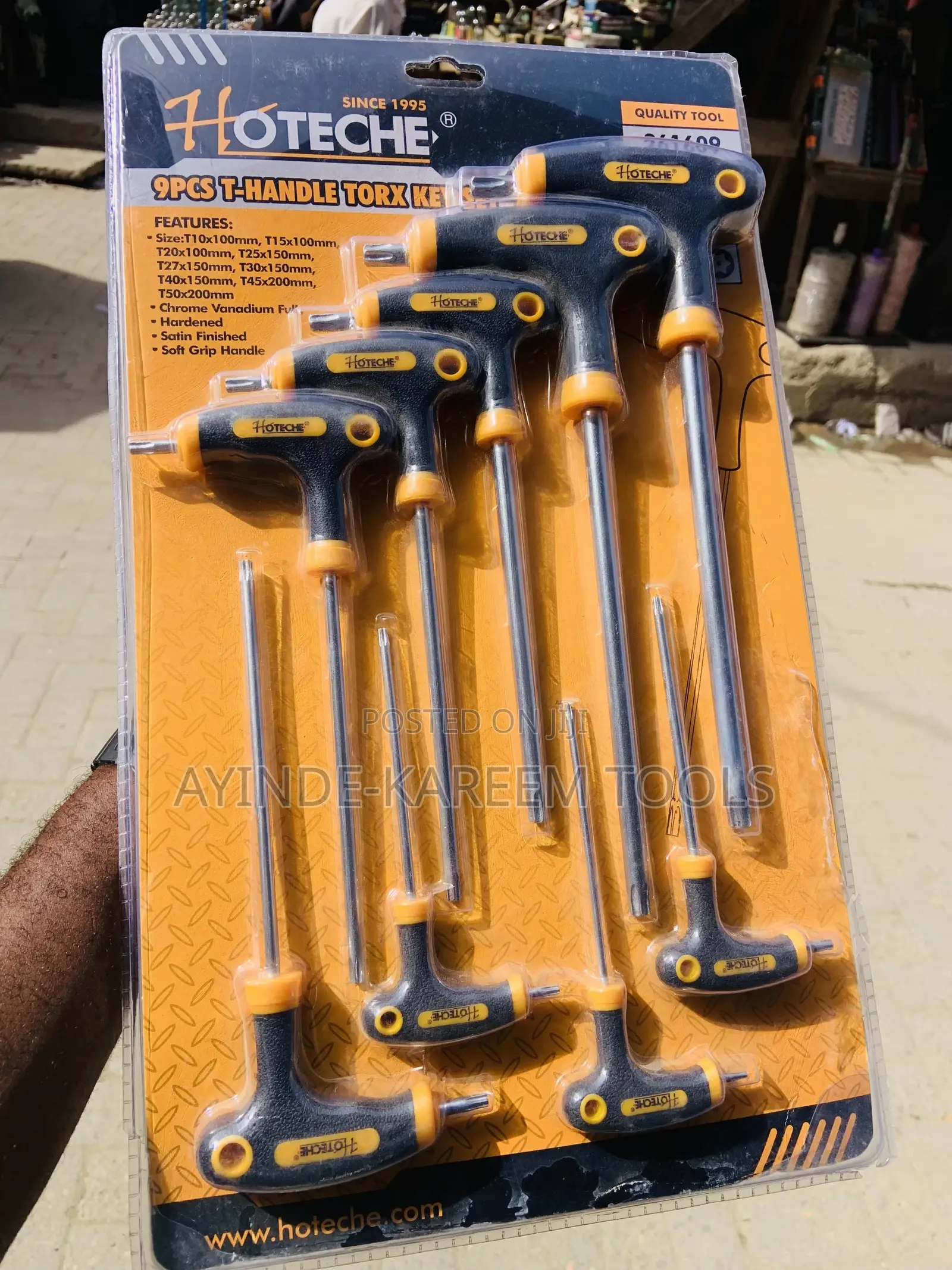 9pcs T-Handle Torx Allen Key Set