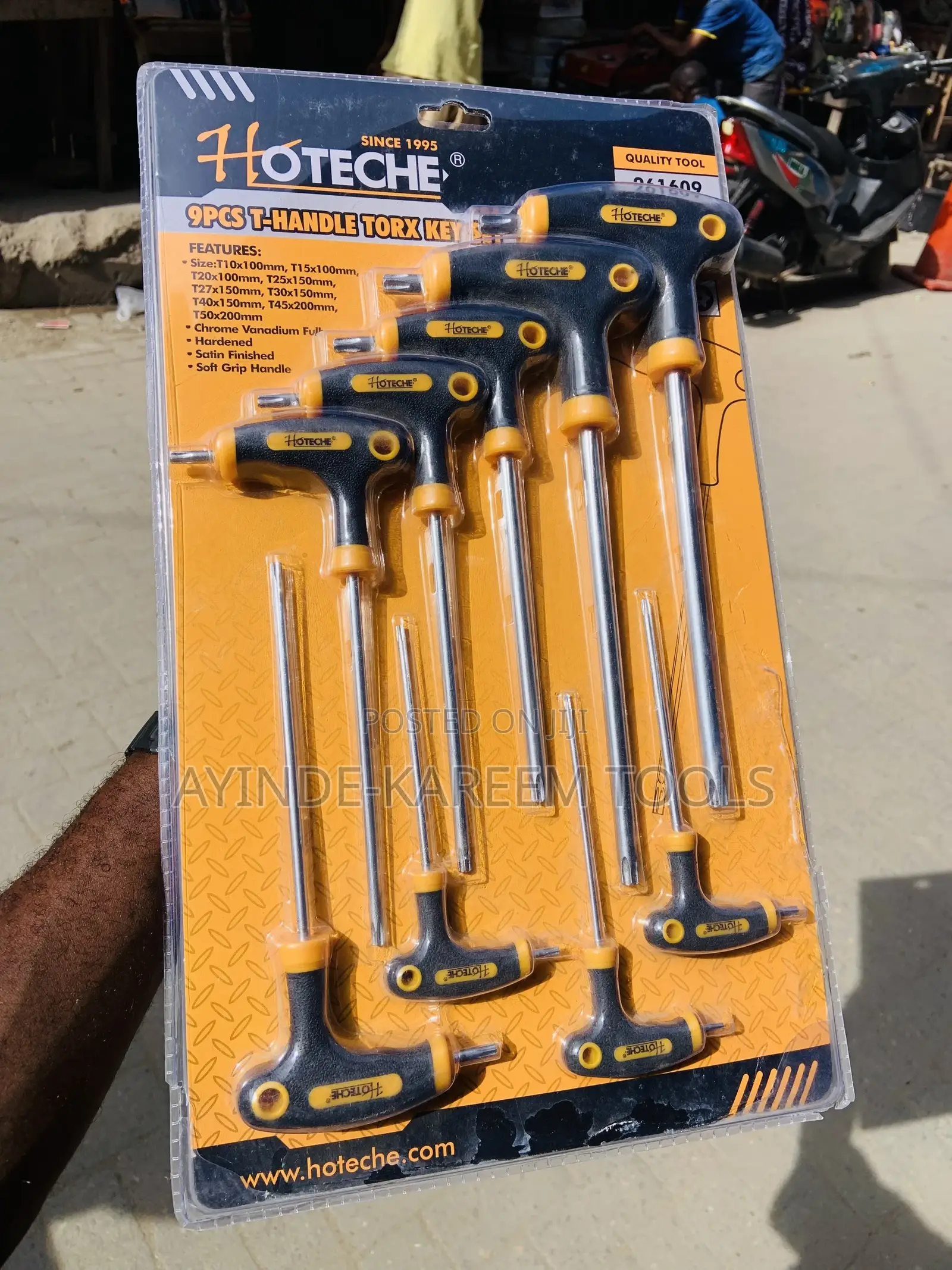 9pcs T-Handle Torx Allen Key Set