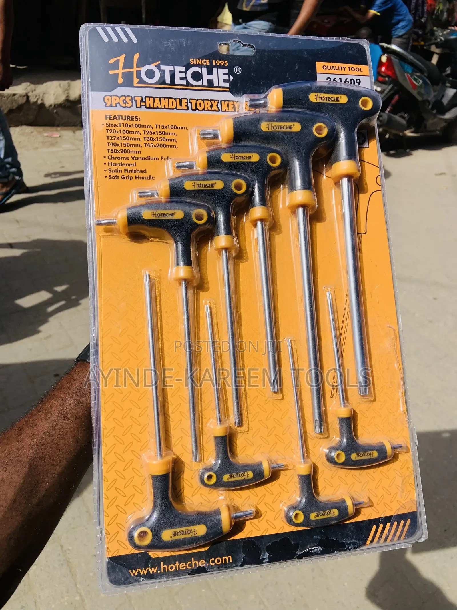 9pcs T-Handle Torx Allen Key Set