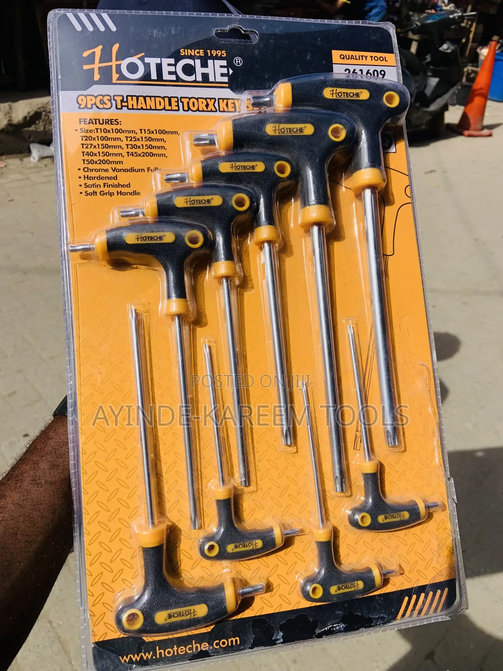 9pcs T-Handle Torx Allen Key Set