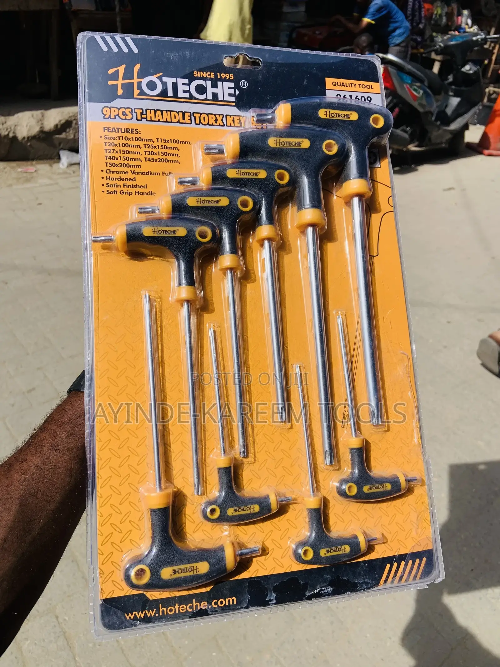 9pcs T-Handle Torx Allen Key Set