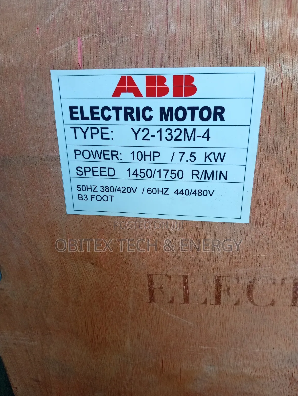 Abb Electric Motor 7.5kw - 3 Phase, Made in Germany