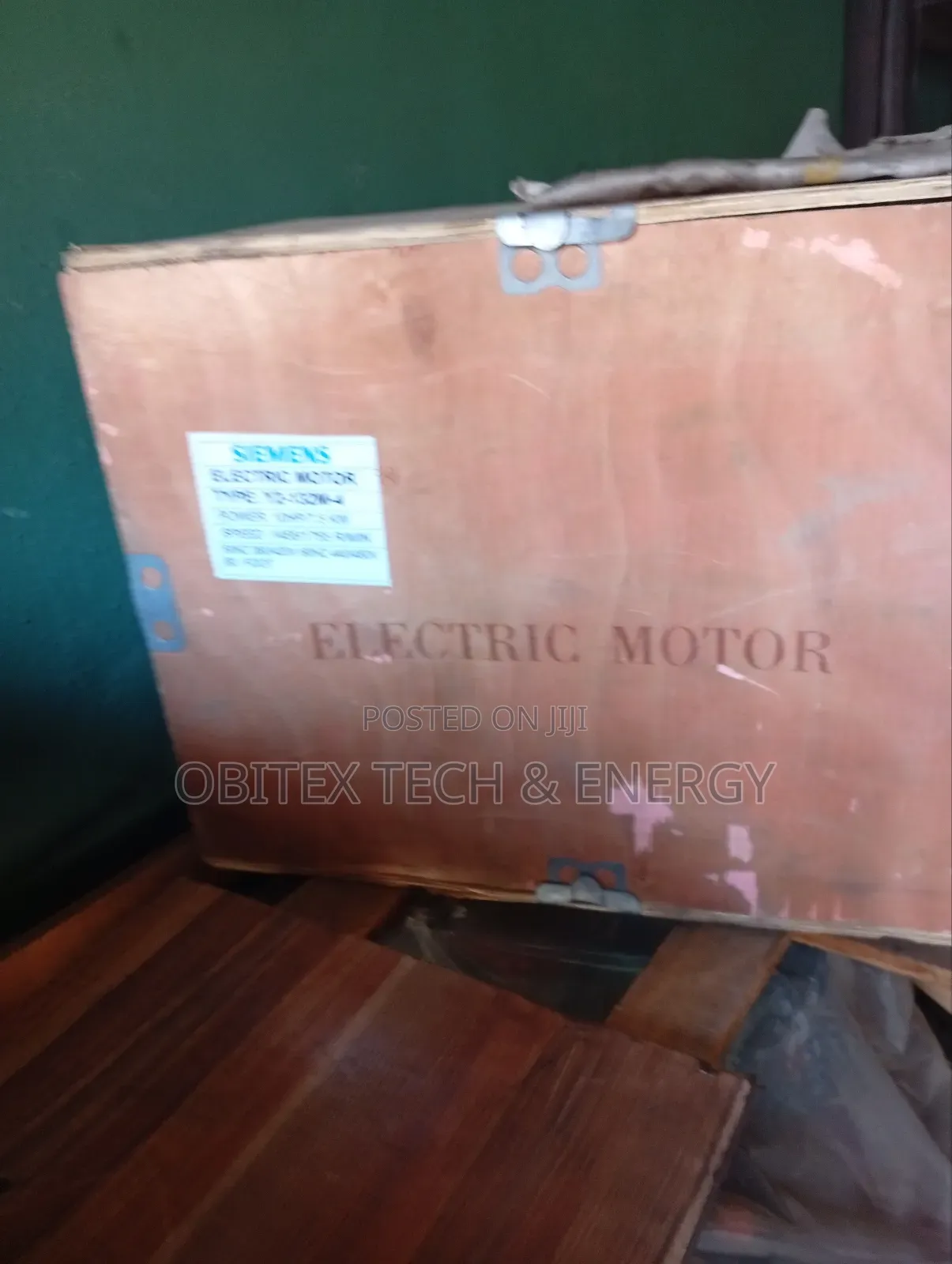 Siemens Electric Motor Y2-132m-4, 10hp (7.5kw) B3 Foot Mount