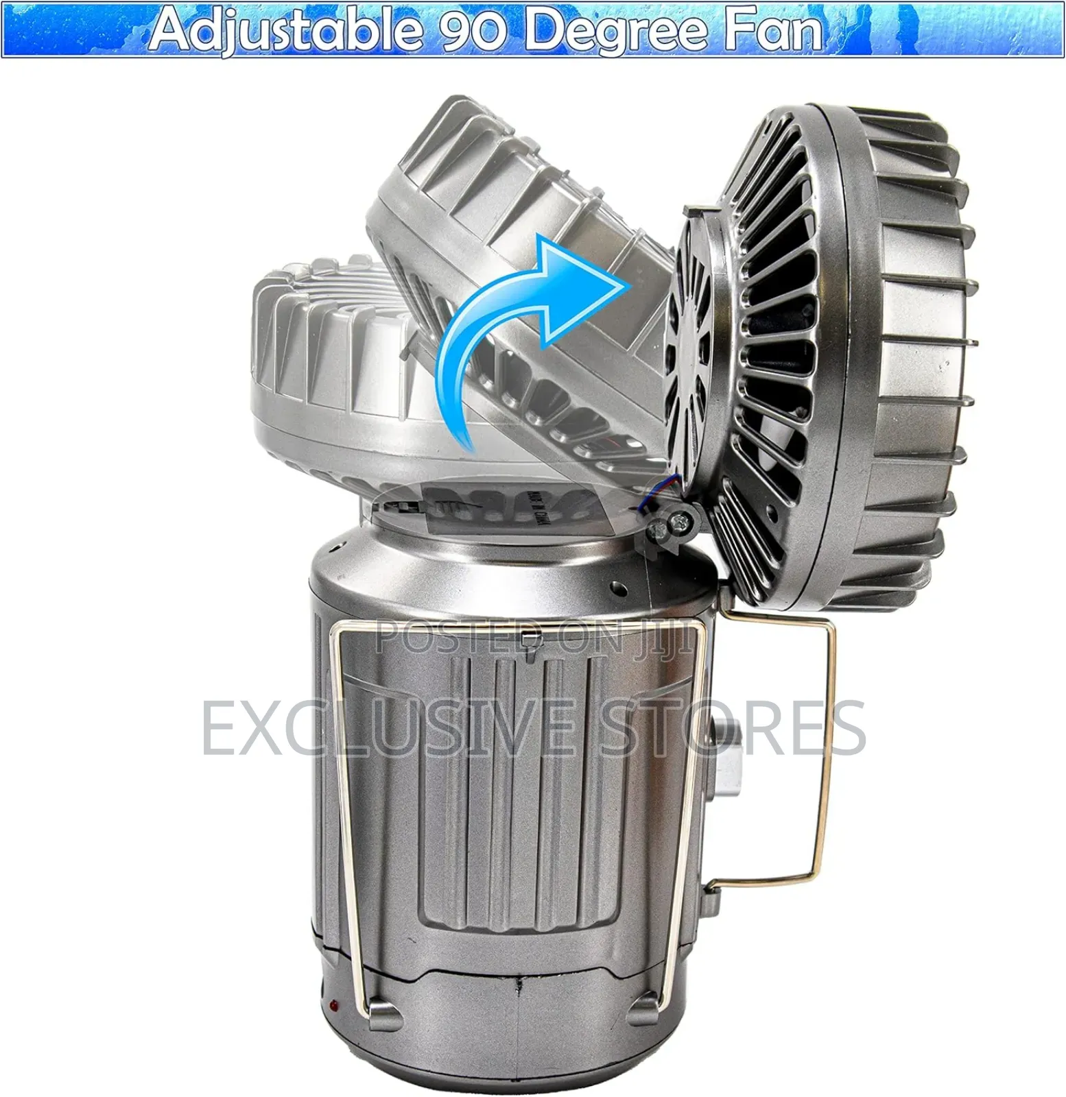 Large Solar Lantern Powered Led Light Fan