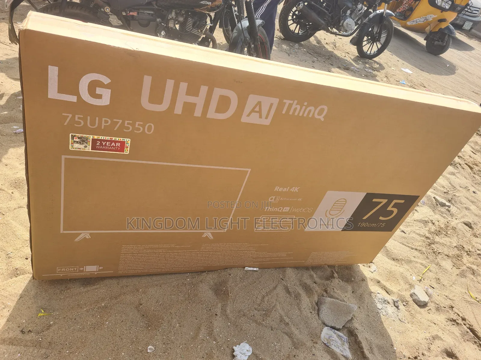 New Lg Uhd A1 Thinq Smart/Android 75inches Led Television.